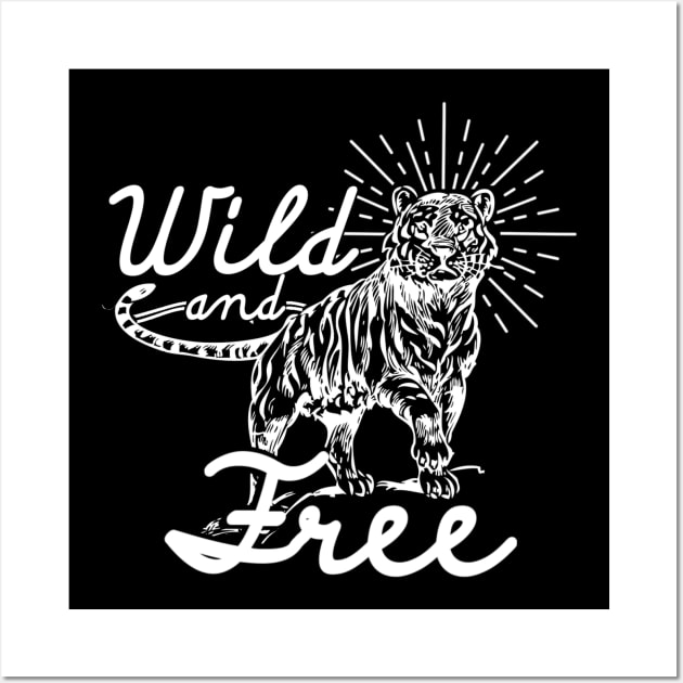 Wild and Free Tiger Tattoo Wall Art by ballhard